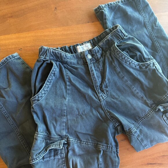 Free People We The Free All Star Cargo Pull On Jeans - XS - Picture 2 of 4